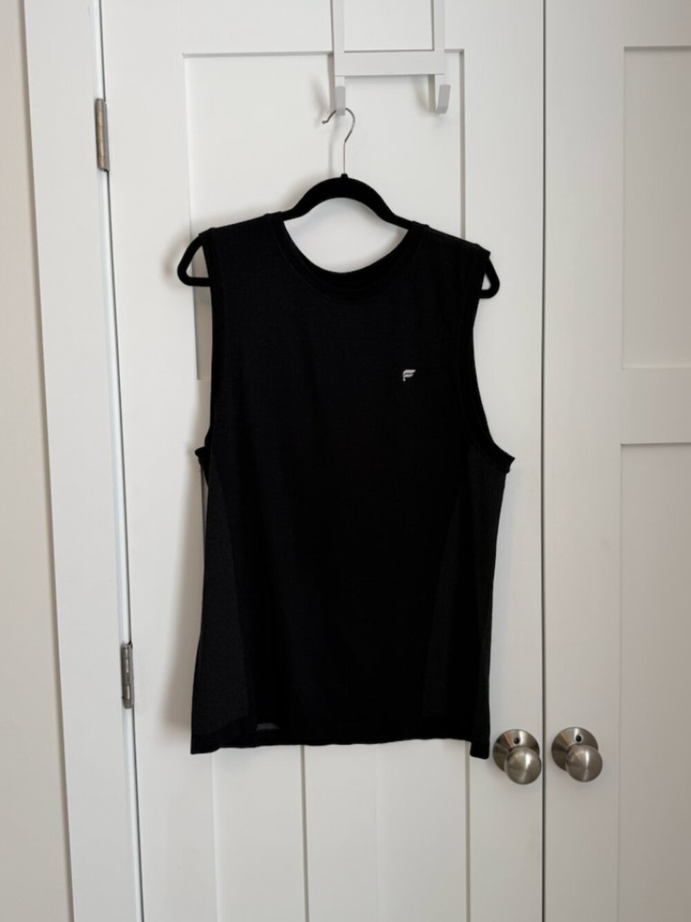 Fabletics Men's Black Sleeveless Performance Tank Athletic Workout Top